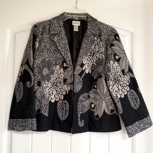 Chico’s Back & Gray Design Jacket - Size 1